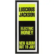 Luscious Jackson - Electric Honey Promotional Vintage Daybill Poster Framed
