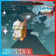 Pokemon Legends: Arceus Shiny Hisuian Growlithe Max Stats