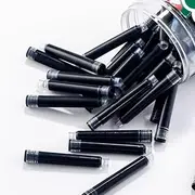 10pc Black Ink Cartridges Value Pack for Fountain Pens, Fits 616, 605C, 605B
