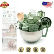 Complete Child-Sized Baking Set with Apron & Oven Mitts - Perfect Gift for Kids