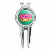 Cute Kawaii Cat Donut Golf Divot Repair Tool and Ball Marker
