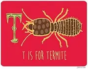 T is for Termite Poster Print by Stephanie Marrott (24 x 30)