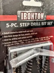 Ironton Step Drill Bit Set, 5-Pc