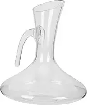 OFFSCH Handheld Glass Wine Decanter Large Wine Dispenser for Home Use Elegant Design with Smooth Touch Practical Aeration for Enhanced Flavor for Entertaining and Everyday Enjoyment