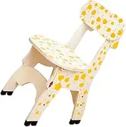 Generic Small Stool Stools for Inflatable Chair Giraffe Back Chair Plush Armchair School Chair Table Furniture Hammock Seat Recliner Front Wooden Yellow