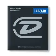 Dunlop DBN45130T Nickel Wound Bass Guitar Strings; 5-String 45-130 w/ Tapered B