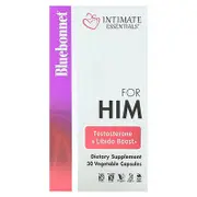 Bluebonnet Nutrition, Intimate Essentials, For Him, Testosterone & Libido Boost, 30 Vegetable Capsules