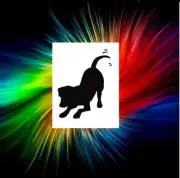 PLAYFUL DOG TAIL WAGGING AIRBRUSH, PAINTING, ART, TEMPLATE STENCIL
