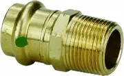 Viega 79230 ProPress Zero Lead Bronze Adapter with Male 3/4-Inch by 3/4-Inch P x
