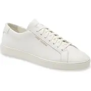 Saint Laurent Andy Low Top Sneaker in Optic White at Nordstrom, Size 7Us