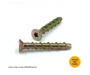 Countersunk ScrewBolt Zinc 6mm x 50mm - Box of 25
