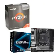NEW AMD Ryzen 7 5700X3D CPU + ASRock B550M-ITX/ac AMD AM4 Mini-ITX Motherboard