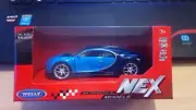 WELLY - BUGATTI CHIRON BLUE 1/34 APROX *NEW*