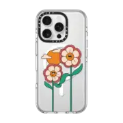 iPhone 16 Pro Clear Case MagSafe Compatible Kind Flowers