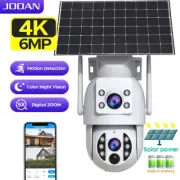 4K Solar Security Camera Wireless Outdoor Dual Lens Solar IP Camera PIR Color Ni