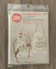 Columbia Minerva Cross Stitch Ornaments Festive Gift Bags #6875 Sealed