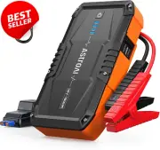 S8 Car Jump Starter 1500A, Portable Power Pack for 12V Vehicles, LED Torch