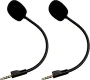 2pcs Replacement Gaming Mics for Steelseries Arctis 1, 3.5mm Jack Detachable Boom Microphone for Game Headsets Steelseries Arctis 1 Noise Cancelling