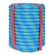 1/2 Inch Blue Climbing Rope - 50 Ft, 48 Strand Tree Climbing, Rappelling, Arb...