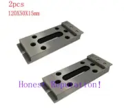 2pc 120x50x15mm Stainless Steel CNC Wire EDM Fixture Board Stainless Jig Tool M8