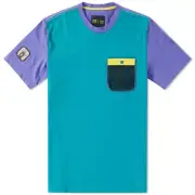 RARE Adidas x Pharrell Williams Human Race T-shirt Purple Green Pocket Men's M