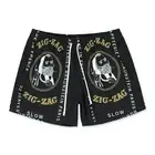 NWT AMIRI ZIG ZAG BLACK SWIM TRUNKS SIZE XL $430