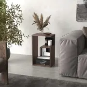 Everet 25" High 3-Tier Shelf Side Table Engineered Wood Multi-Color