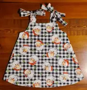 Christmas Dress, made to order (Santa clause) in sizes 0000 to 10