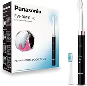 Panasonic EW-DM81-K503 Electric Toothbrush, 2 Heads, Timer, 2 Operating Modes, Ergonomic Design, 31,000 Movements Per Minute, Sound Vibration, Black
