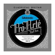D'Addario Pro-Arte Hybrid Carbon G/B Classical Guitar Half Set, Hard Tension