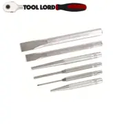 Finkal 6 Pce Cold Chisel & Punch Set Drift Pin & Centre Australian Made PCS960