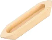Cabilock Rustic Wooden Boat Model Unfinished Craft Miniature Boat Ornament for Home Decor