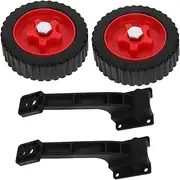 1 Set Plastic String Trimmer Wheels Durable Mower Accessory for Enhanced Stability Performance Quick Installation for Lawn Mowers Versatile Garden Caster