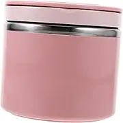 PRETYZOOM Handled Portable Breakfast Cup Oatmeal Container Leakproof Insulated Food Jar for Office School and Outdoor Use Design