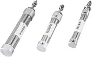 Double Acting Pneumatic Air Cylinder, Small Type, Single Rod, 0.4, 0.5, 0.6, 0.6, 0.6, 0.6, 0.7, 7.9 inches (20 mm), 1.0 inches (20 mm), 1.0 inches (25 mm), 1.2 inches (30 mm), 7.9 inches (200 mm