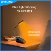 Amber Book Light for Nighttime Reading Clip-on USB Type-C Rechargeable Led Kindl