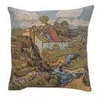 The House Belgian Tapestry Decorative Throw Pillow Cushion Cover 16x16 Inch