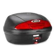 GIVI E4500 Simply II Monolock Top Case - without plate, black-red Black Red