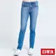 EDWIN 迦績 EJ7棉感錐形牛仔褲(石洗藍)-女款