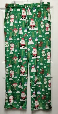 NWT New Mens Christmas Lounge Sleep Pants XXL 2XL Micro Fleece Santa Mad Engine