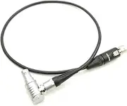 AR~I 12v 0B 2 pin Power Out to M~ni XLR 4 Pin Tvl~gic 055/056 / 058 Monitor Power Cord(Elbow Plug Cable,30cm)
