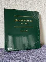 MORGAN DOLLARS 1878-1891 Green Archival Binder, Sealed NEW