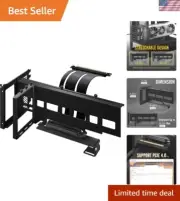 Vertical PCIe 4.0 GPU Mount Bracket Graphic Card Holder with 5V 3 Pin ARGB LE...