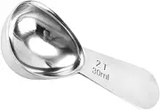 STOBAZA Deep Bowl Measuring Spoons 30ml for Coffee Milk Powder Spice Tea Flour Creamer Stainless Steel Silver