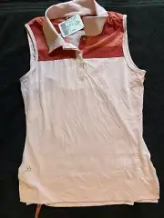 Adidas Golf Climacool Women's Size S Pink Sleeveless Tennis Shirt