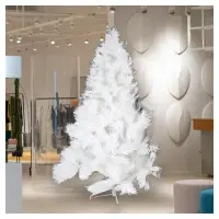 在飛比找momo購物網優惠-【聖誕樹】台灣製7尺/7呎210cm特級白色松針葉聖誕樹裸樹