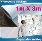 1Mx3M 215Micron Thick Removeable Soft White board film Whiteboards Stickers