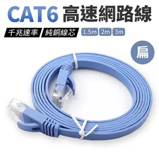 網路線 網絡線 CAT 6 純銅線芯 扁線 1.5米/2米/3米