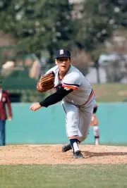 Mickey Lolich Detroit Tigers pitches against the Baltimore Orioles- Old Photo