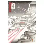 NEW Star Wars Ukiyoe Poster "Planet Hoth" Picture Scroll Masumi Ishikawa
